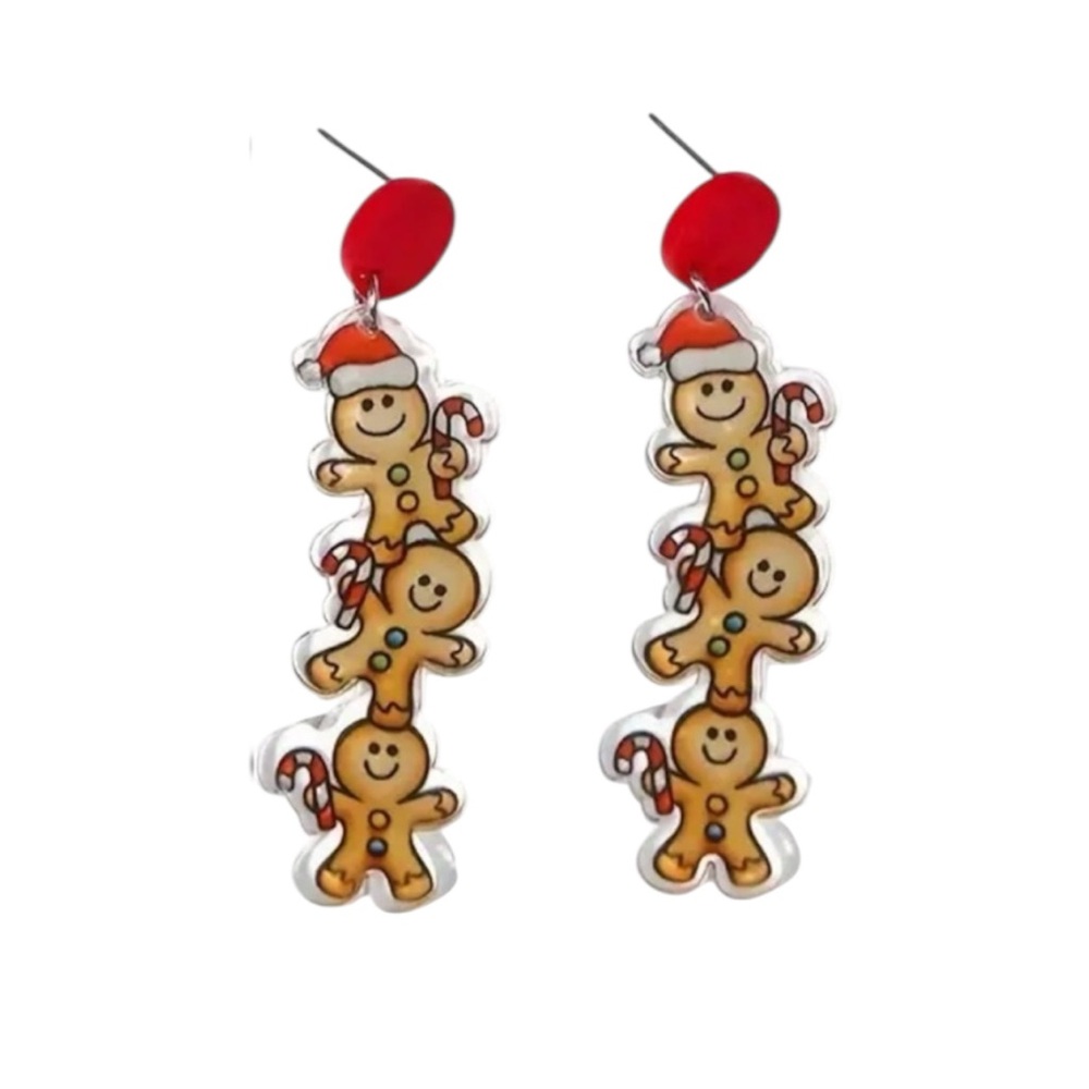 Gingerbread Dangle Earrings